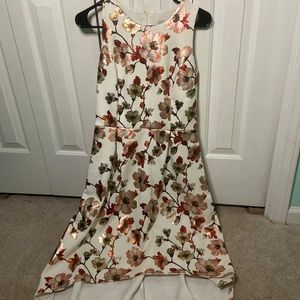 floral high low dress